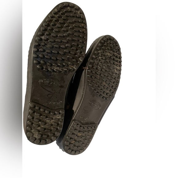 Tods chocolate Brown Patent Leather Lace up combat boots size 39.5 - Picture 6 of 9